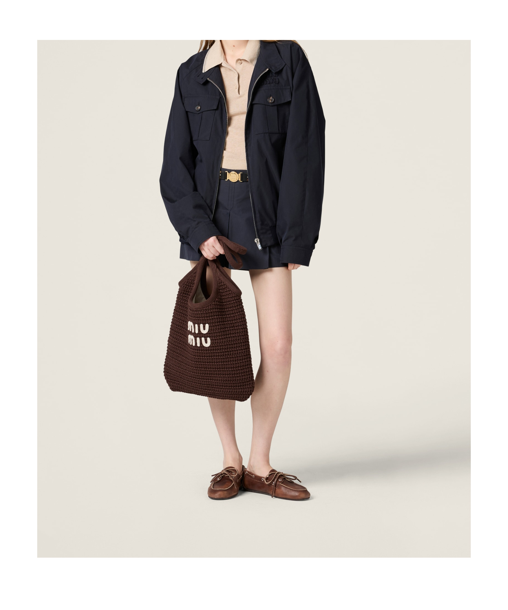 Miu Miu Ivy Raffia-effect Woven Tote Bag