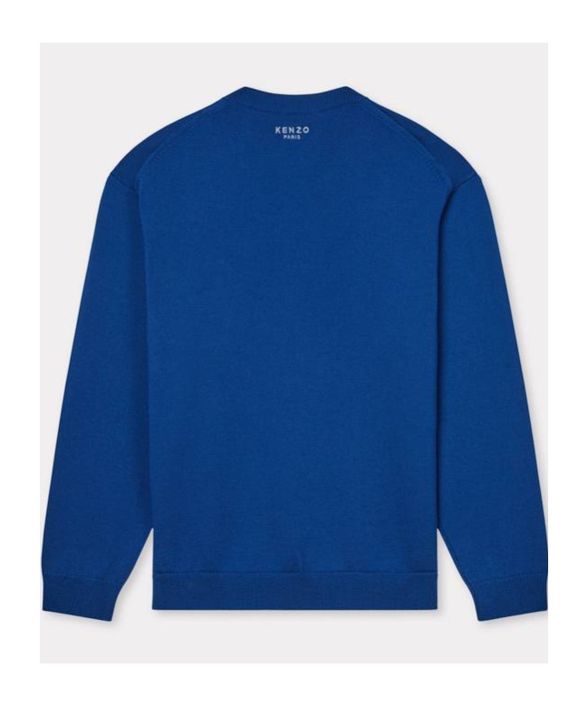 Kenzo Pop Sweater In Merino Wool In Blue