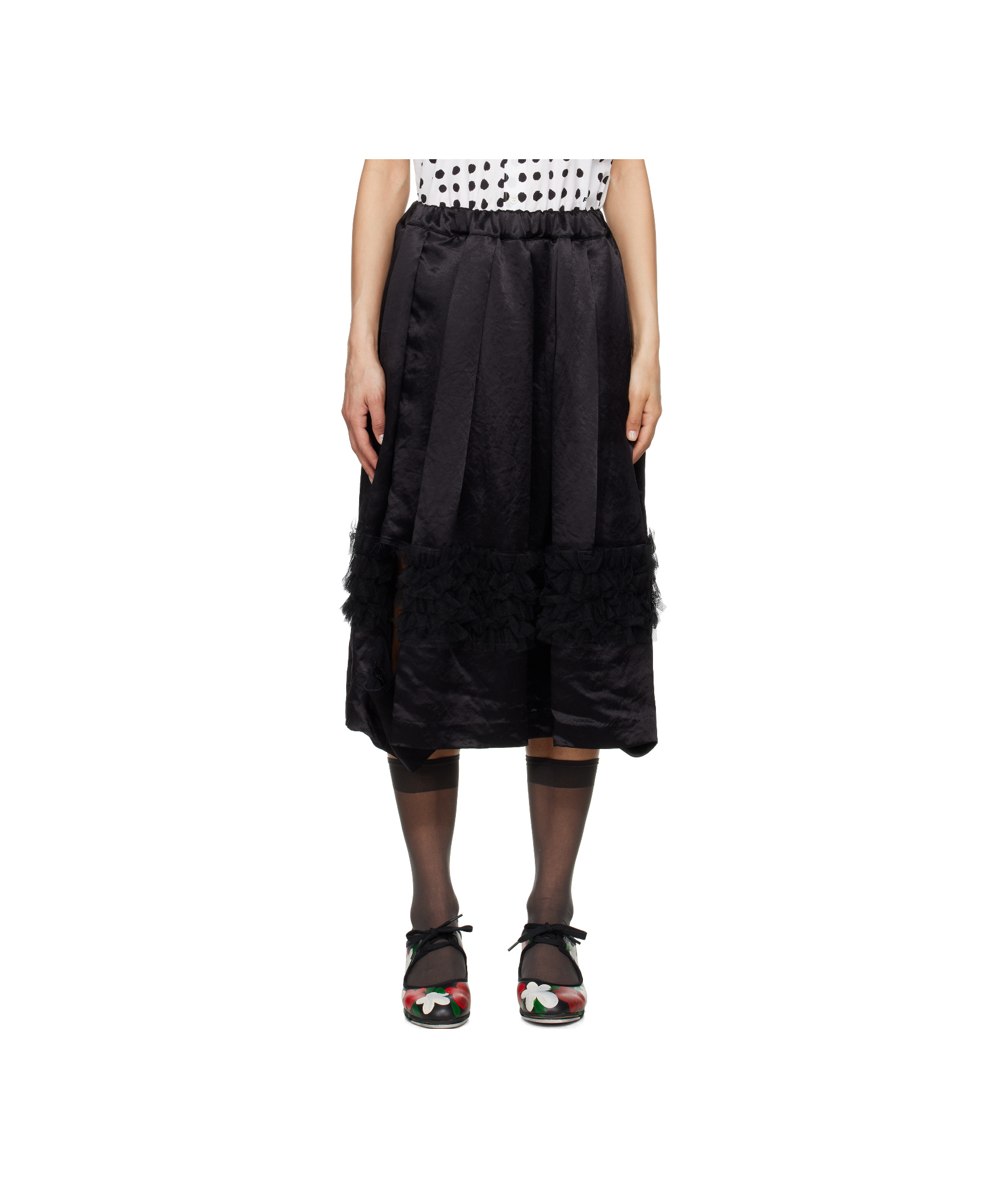 Shop Comme Des Garçons Elastic Waist Skirt