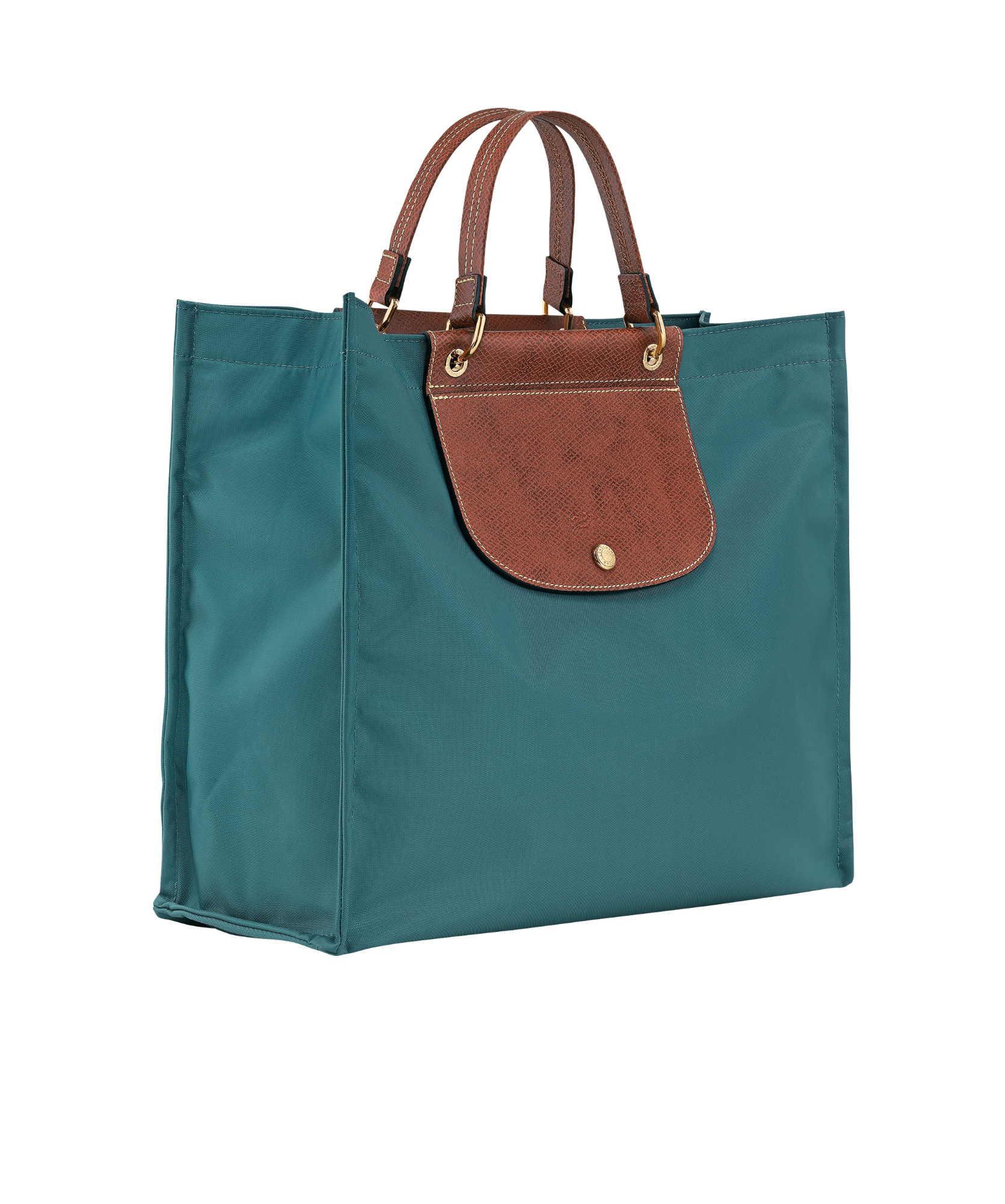 Longchamp Cabas Recycled Canvas Top Handle Tote In Blue