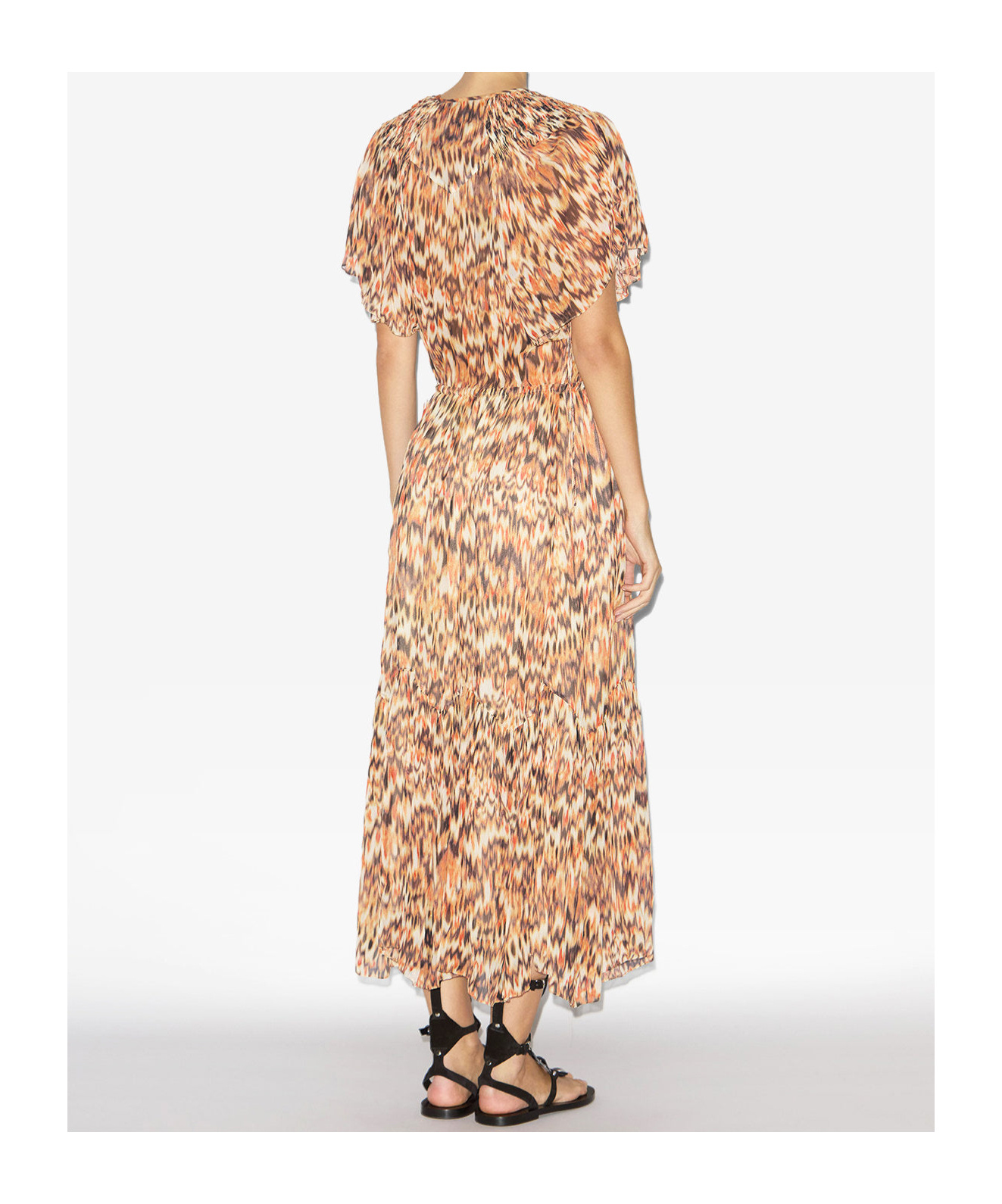 Shop Isabel Marant Odelia Dress In Nude