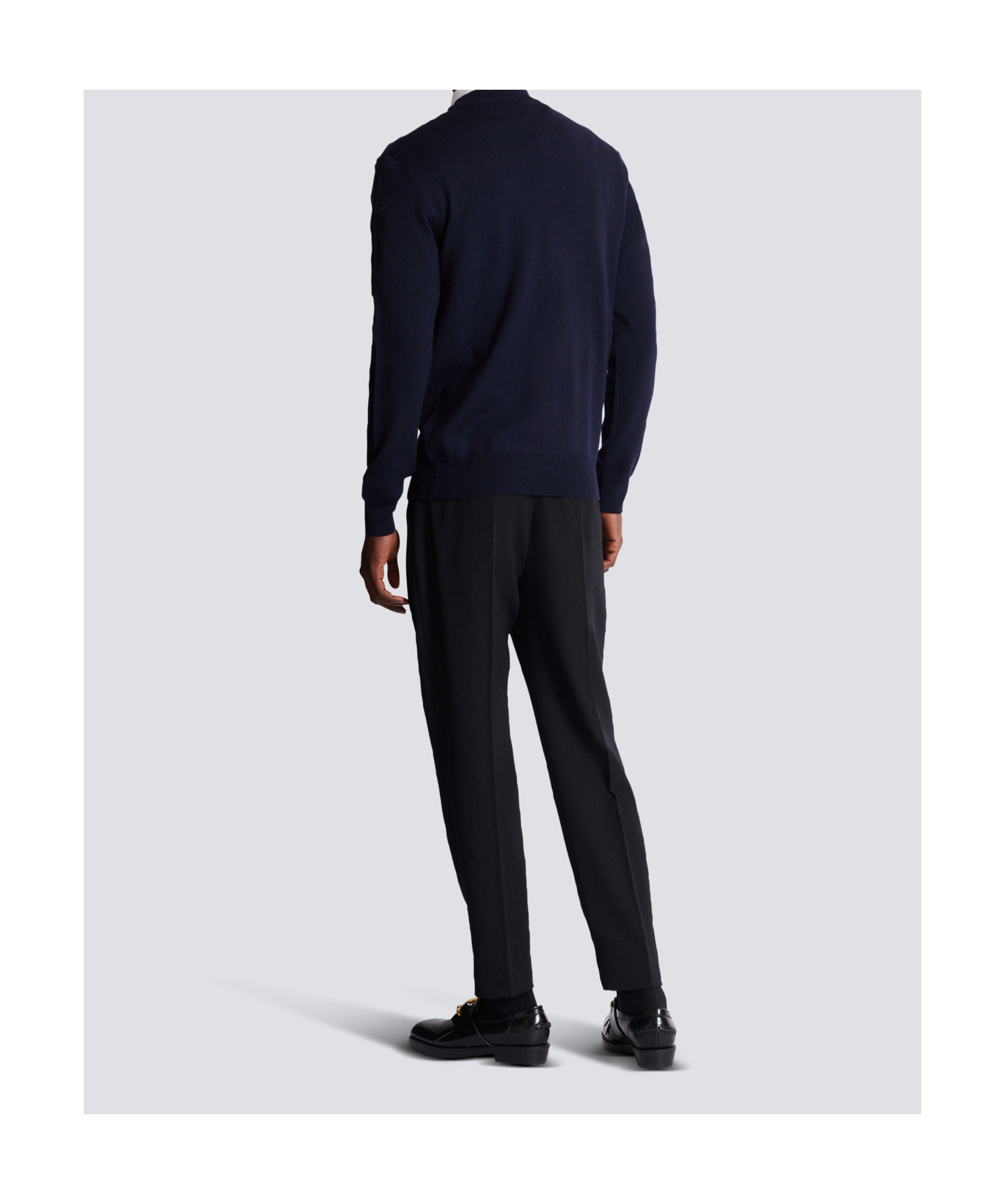 Balmain Merino Wool Logo Sweater