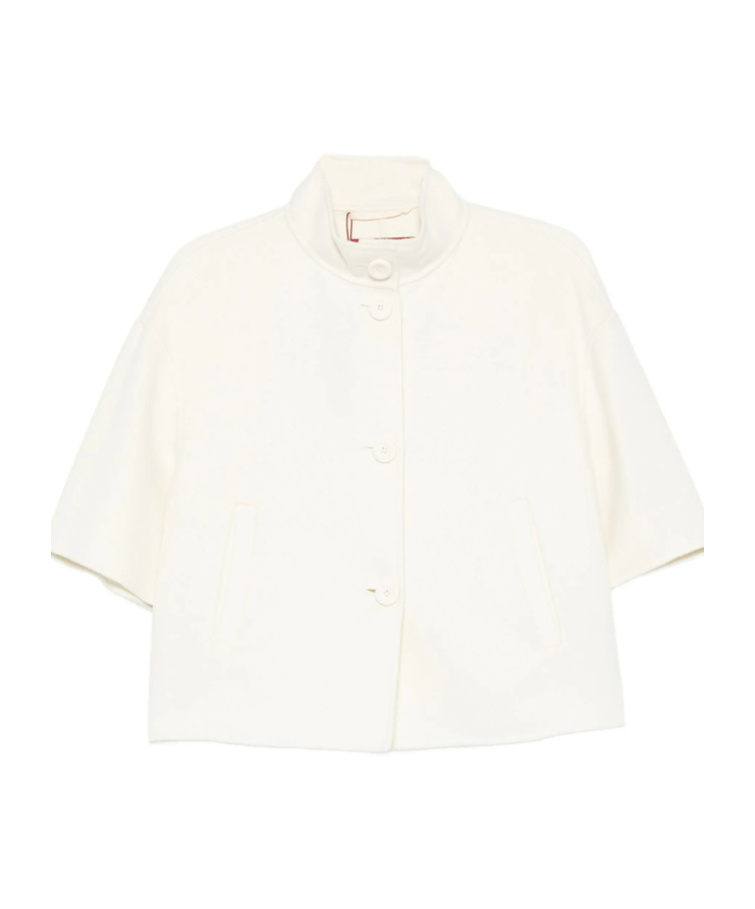 Max Mara Short-sleeved Casual Jacket In Neutral