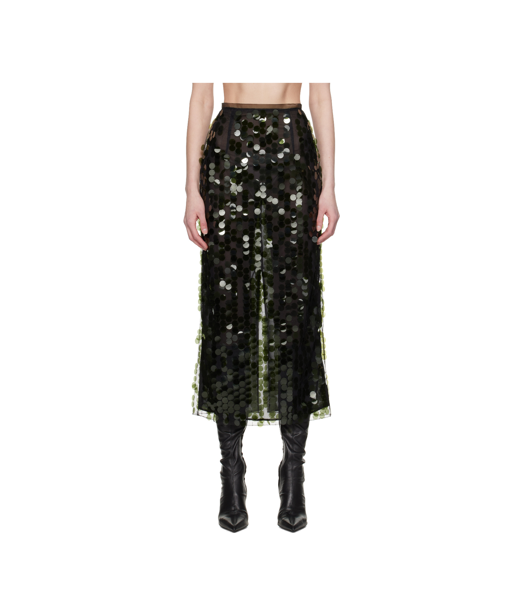 Shop 16arlington Dia Midi Skirt In Black