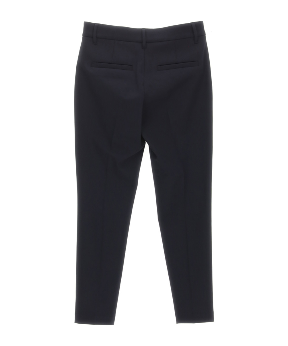 Brunello Cucinelli Monili Bead-embellished Cropped Trousers In Black