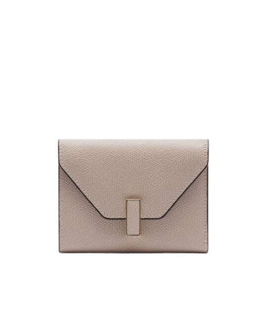 Valextra Iside Folding Wallet In Nude Pink