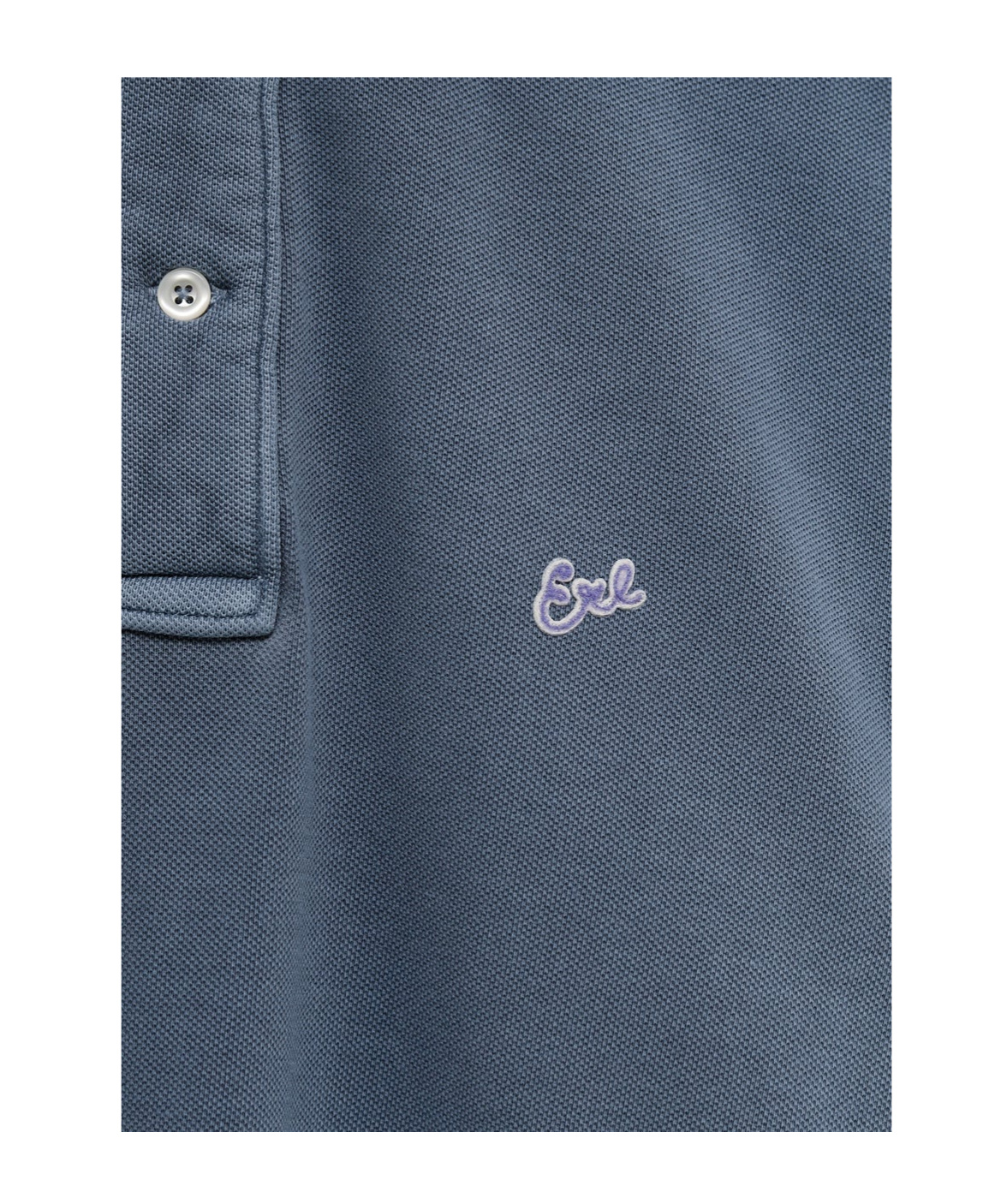 Erl Polo Con Colletto Classico E Logo Lettering Sul Fronte In Blue