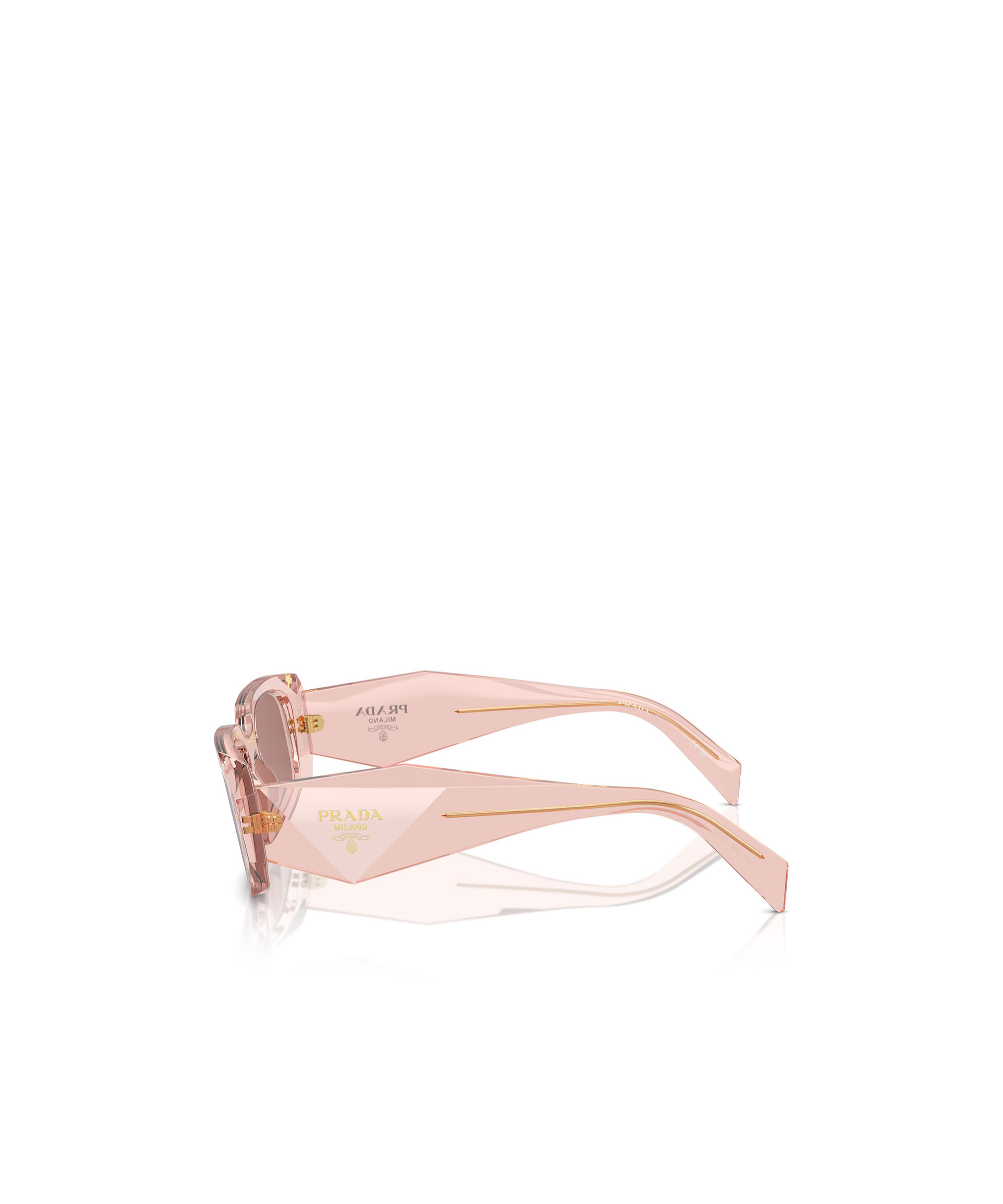 Prada Rectangle-frame Sunglasses In Nude