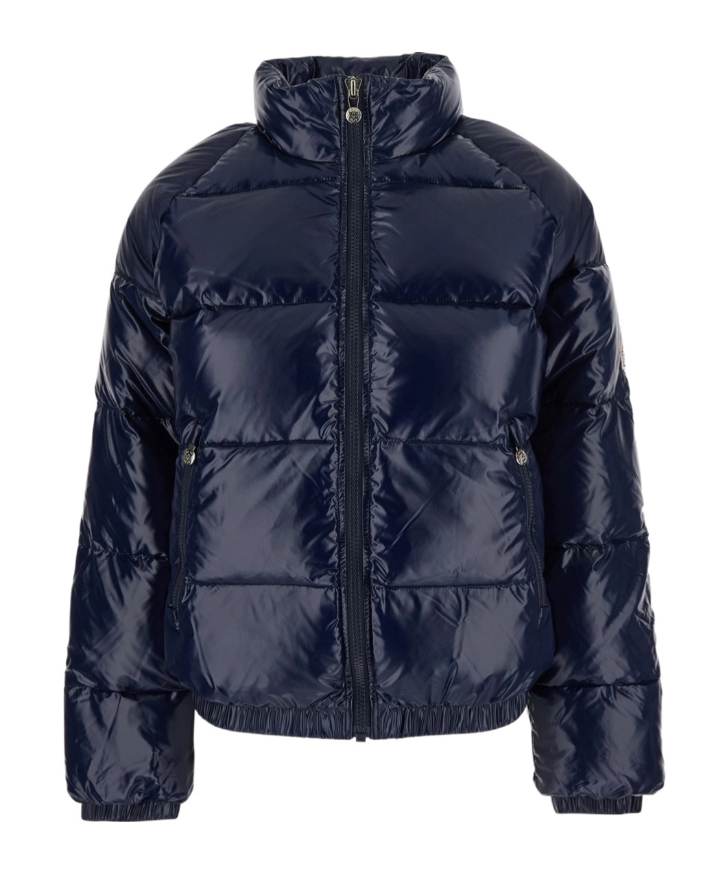 Pyrenex 'vintage Mythic' Blue Down Jacket With Stand-up Collar And Logo Patch On The Sleeve In Tech Fabric U In Blue