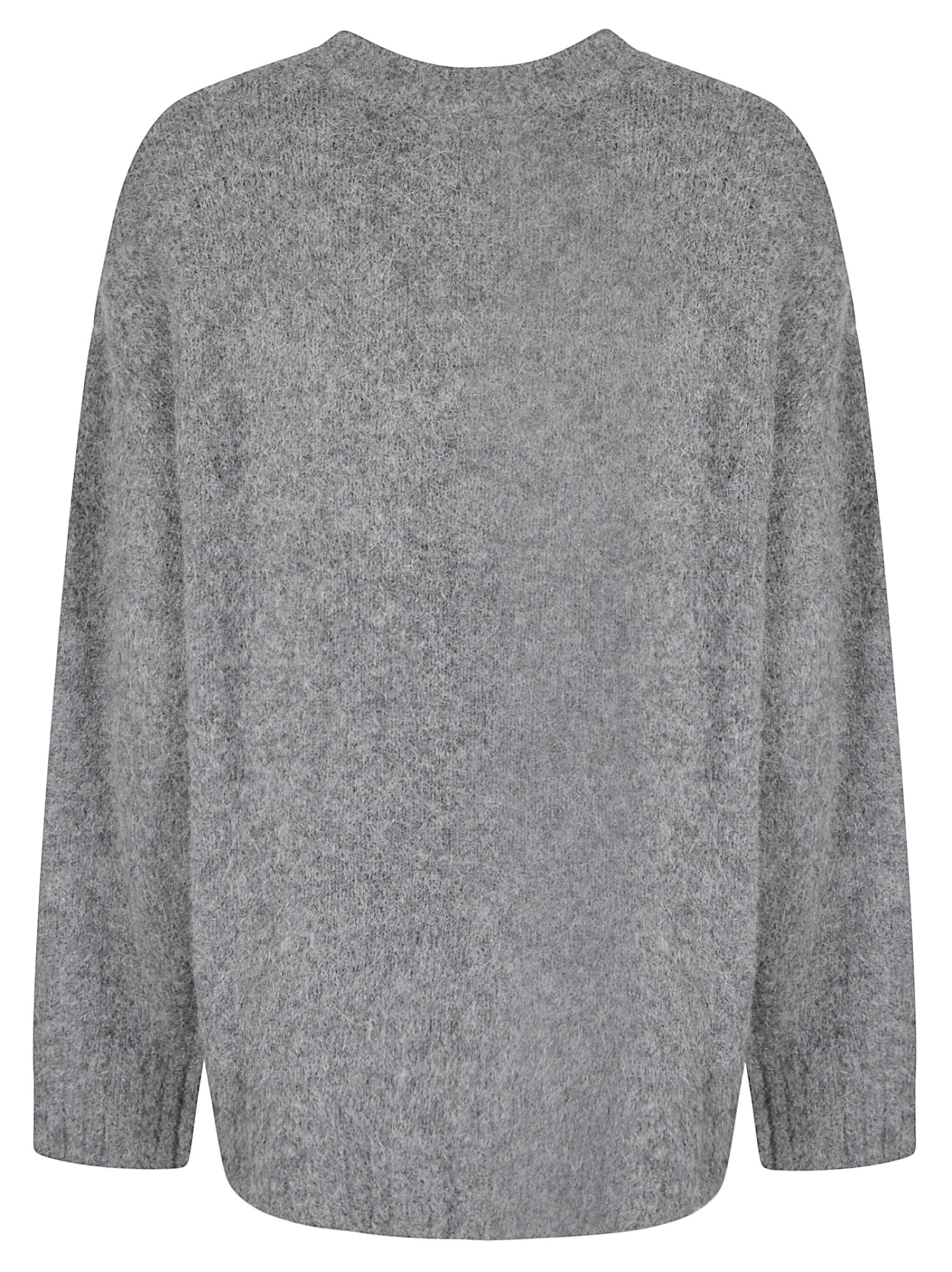 Samsoe & Samsoe Crew Neck Long-sleeved Sweater In Gray