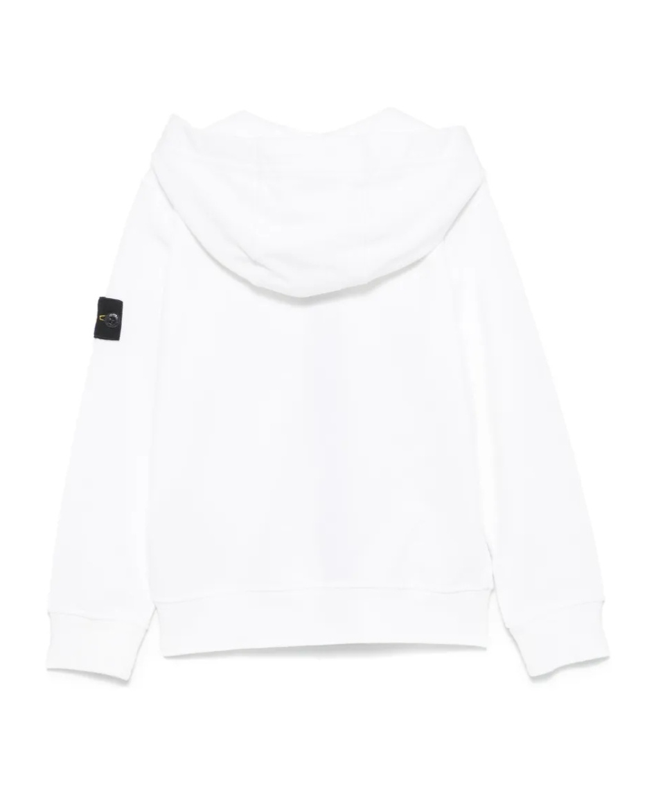 Stone Island Hooded Sweatshirt In White