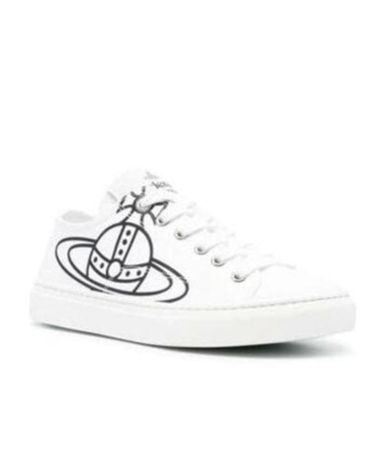 Vivienne Westwood Low Top Canvas Plimsoll Sneakers In Gray