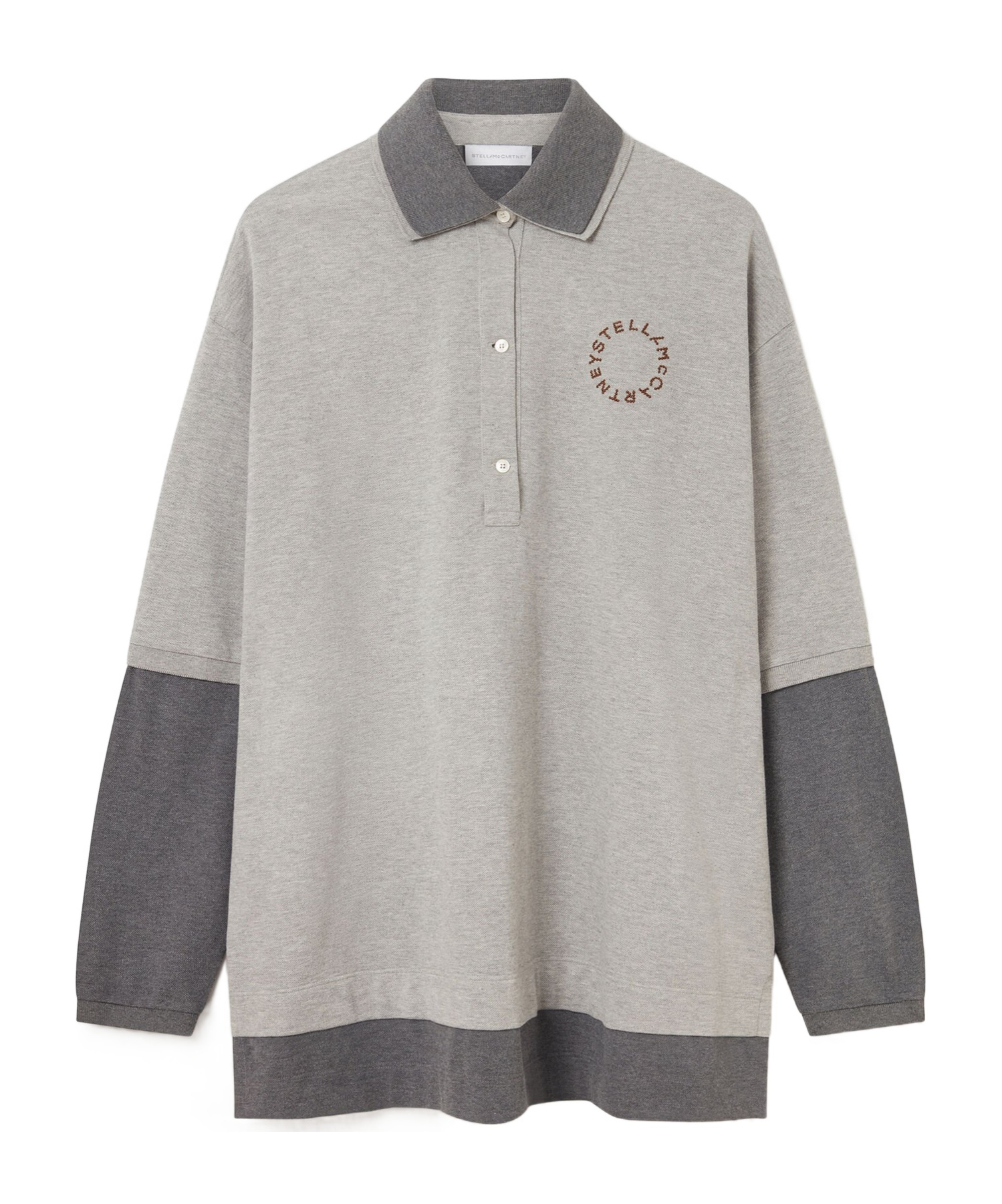 Stella Mccartney Double Layered Oversized Polo Multicolor 2 In Multi