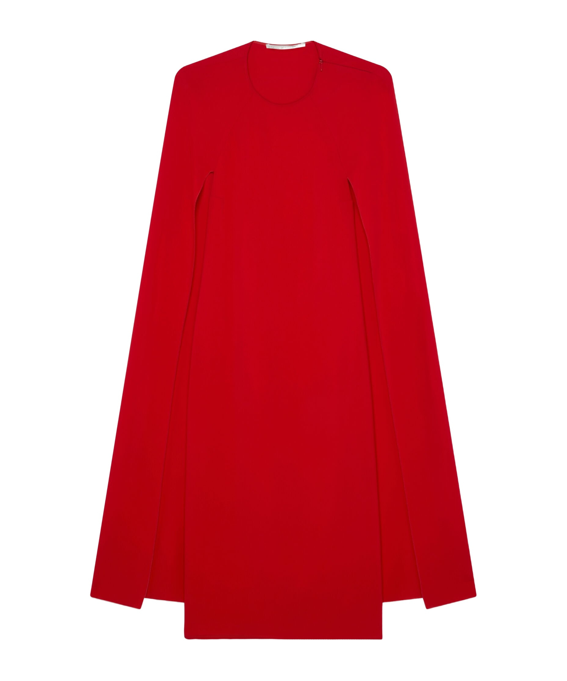 Stella Mccartney Midi Sheath Cape Dress In Red