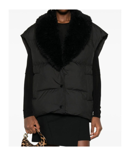 Iro Sleeveless Vest In Black