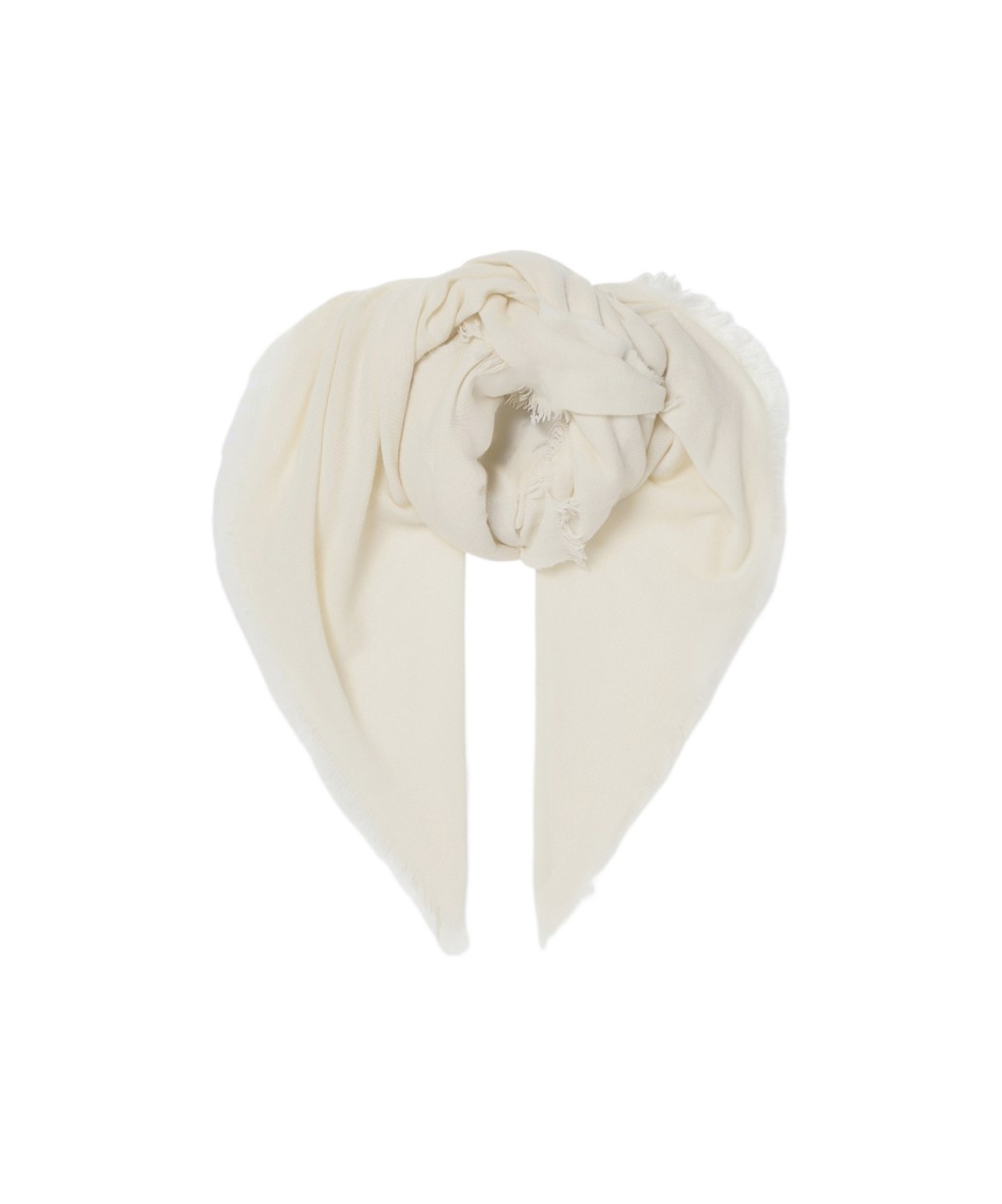Shop Destin Surl Fringed Scarf In White