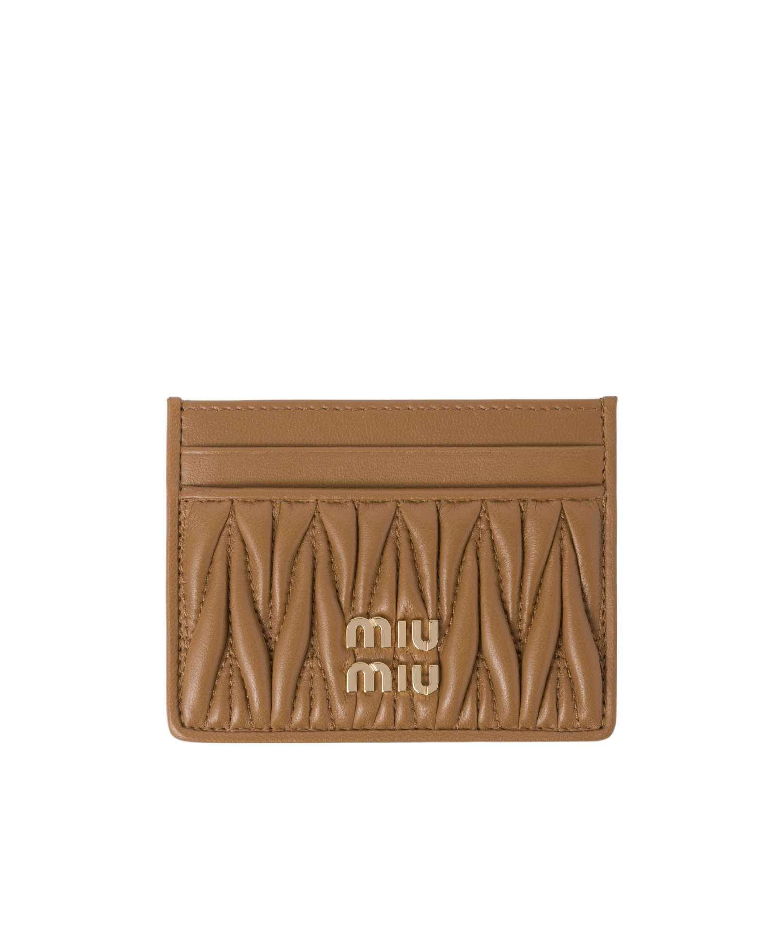 Miu Miu Matelassé Nappa Leather Card Holder