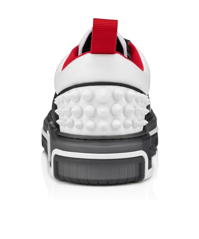 Christian Louboutin Low Top Sneakers With Signature Red Sole In White