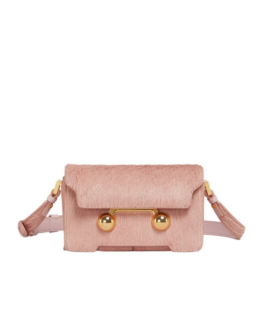 Marni Trunkaroo Mini Shoulder Bag In Pinkgummy