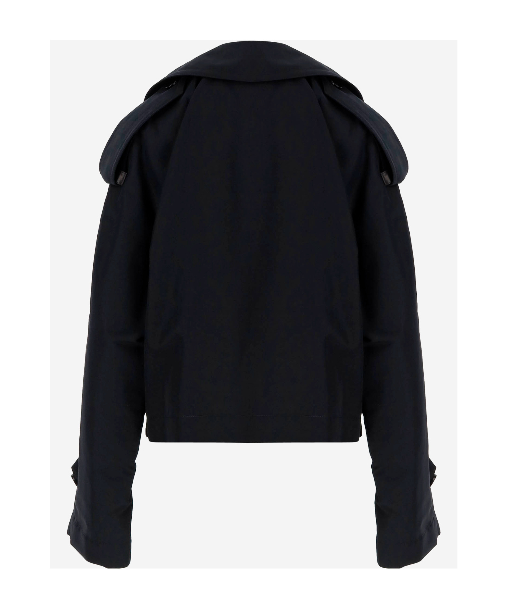 Bottega Veneta Long-sleeved Coat In Black