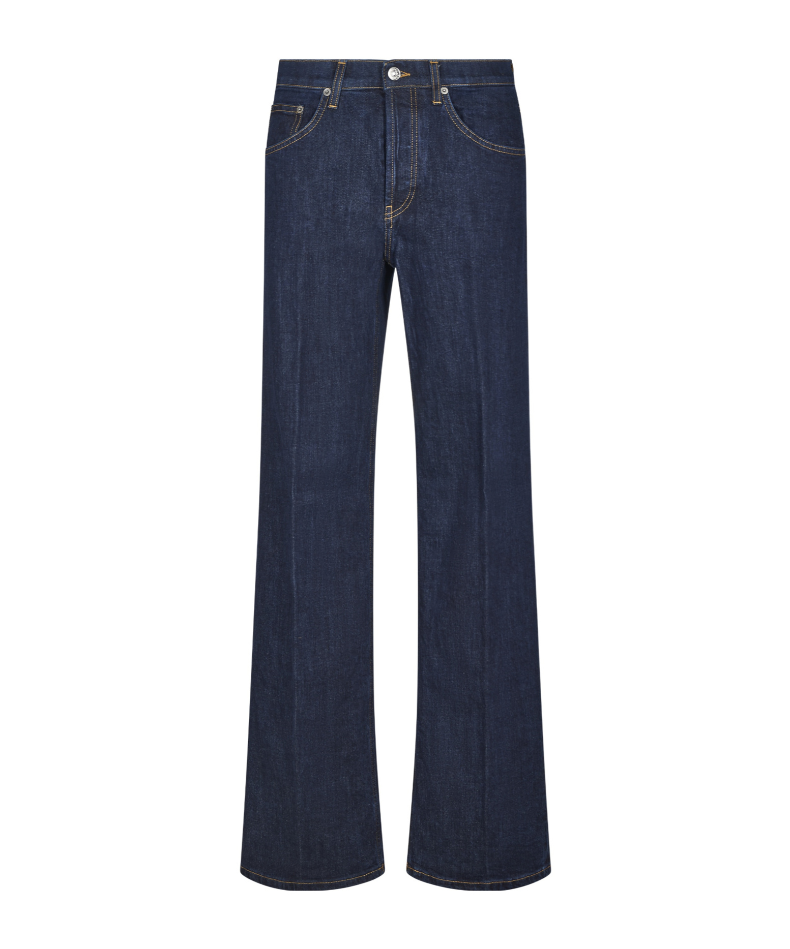 Dondup Wide-leg Denim Trousers With Unique Zippered Pockets In Blue