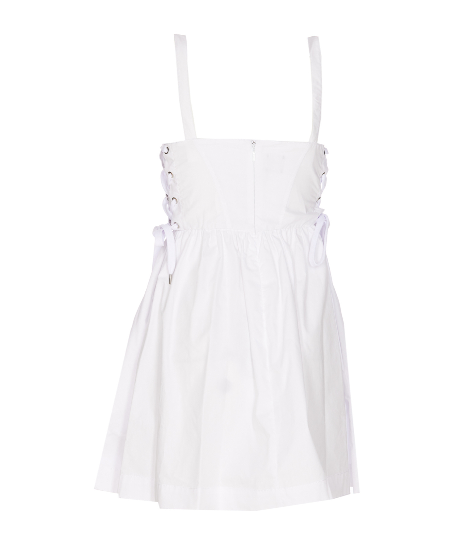 Pinko Mini Dress With Side Lacing In White