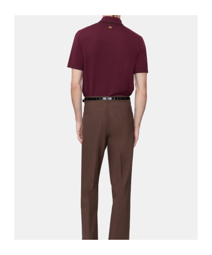 Amiri Striped Shirt With Embellishments And Short Sleeves In Red