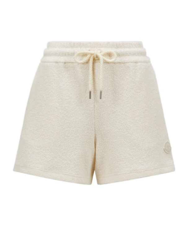 Moncler Bouclé Shorts In White