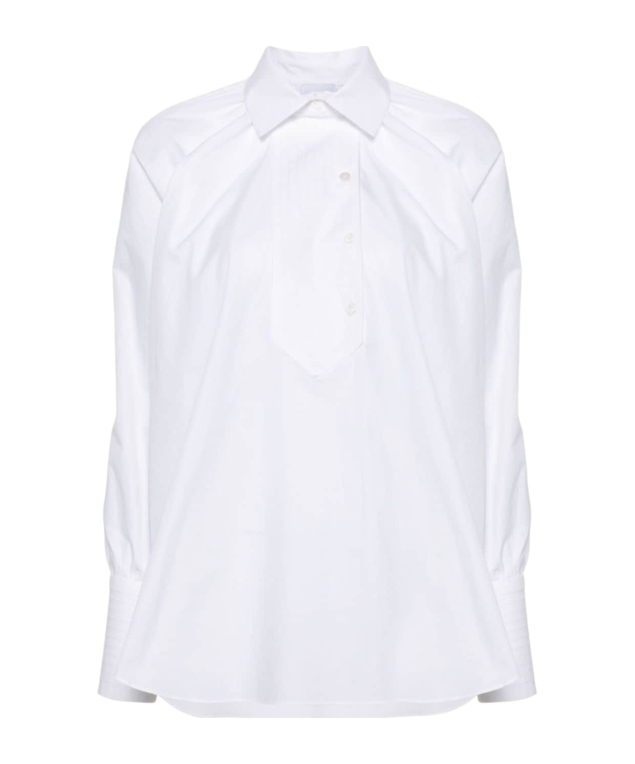 Patou Artist Cotton Blouse In White