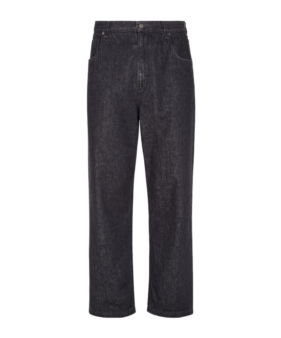 Fendi Straight Cut Selleria Jeans For Men In Black