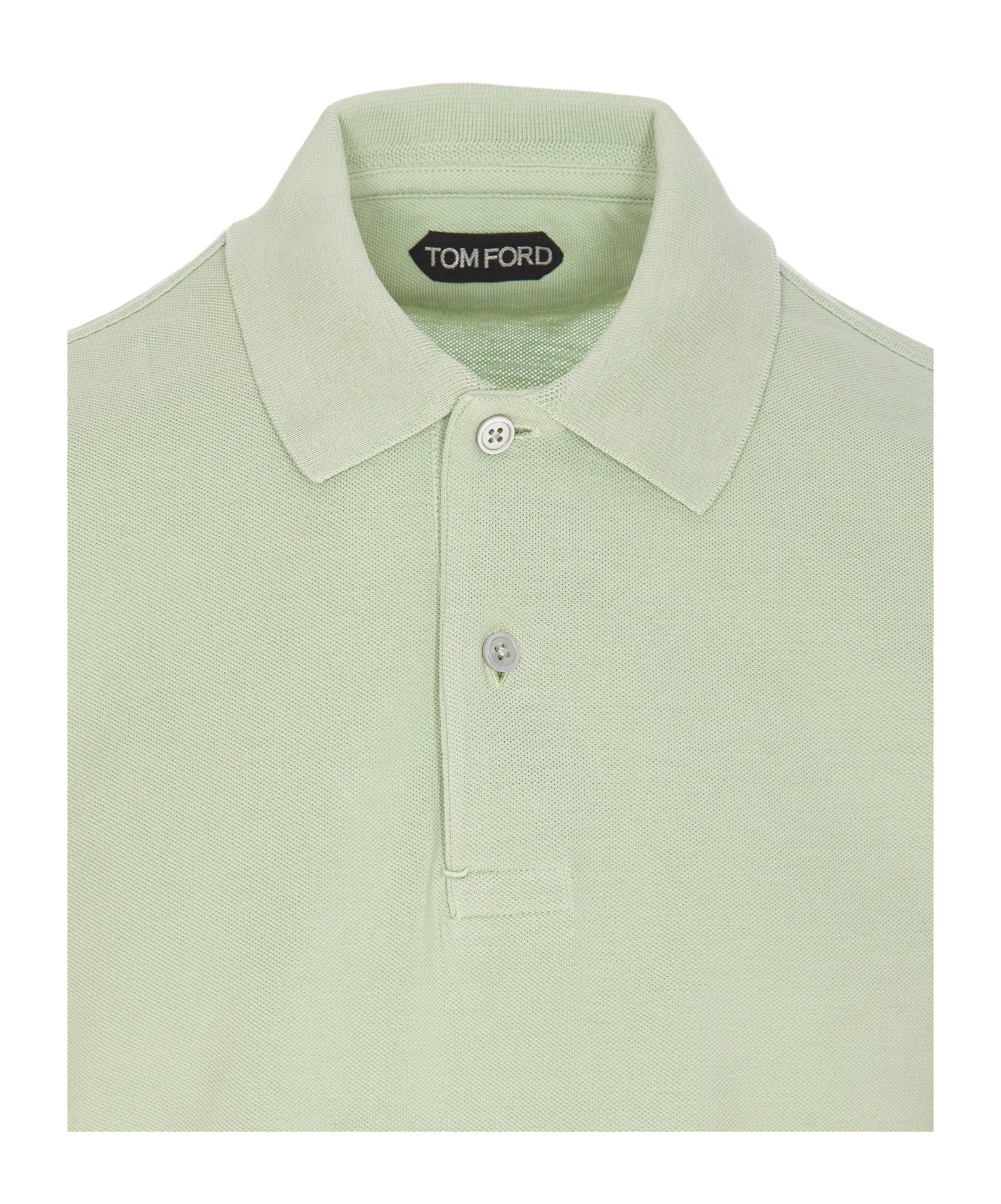 Tom Ford Short-sleeved Polo Shirt In Green