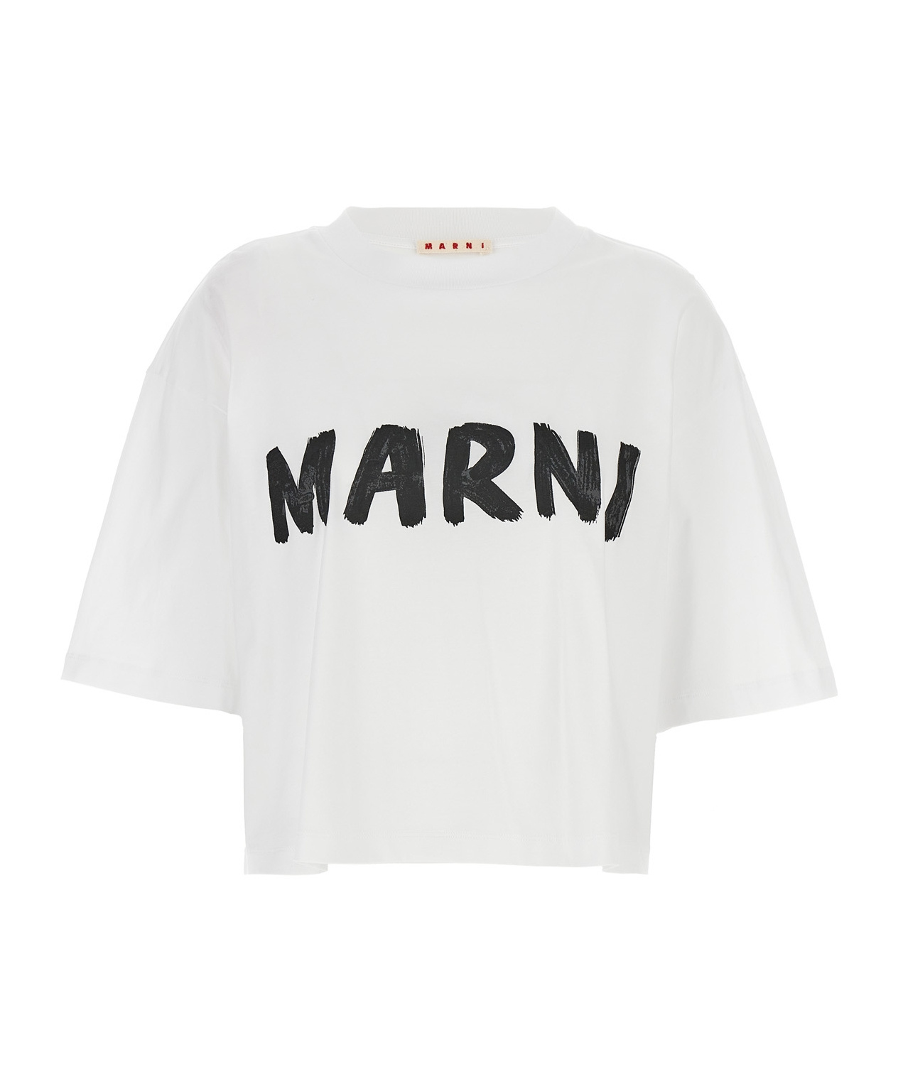 Marni Oversized Logo T In White