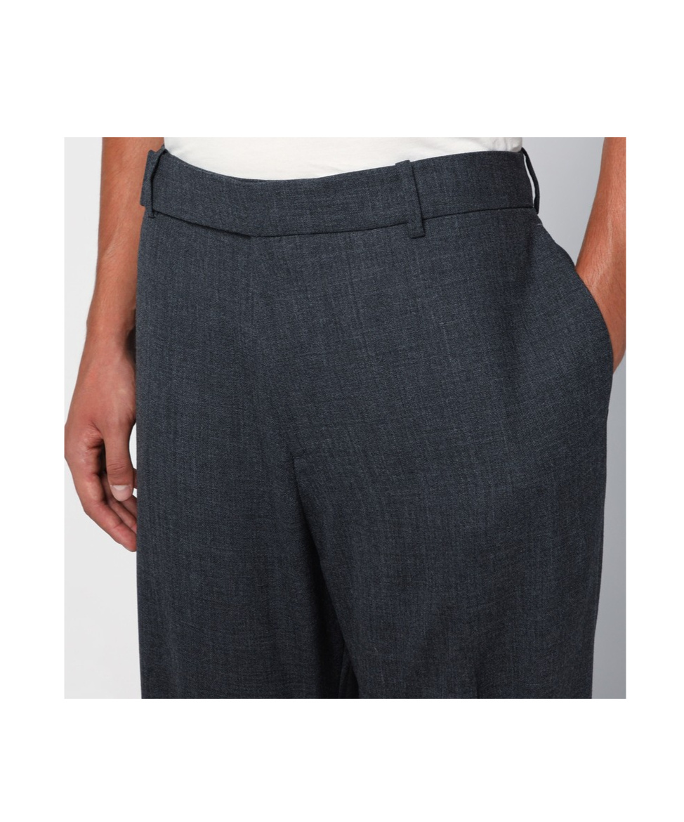 Studio Nicholson Belt-loop Casual Pants In Black