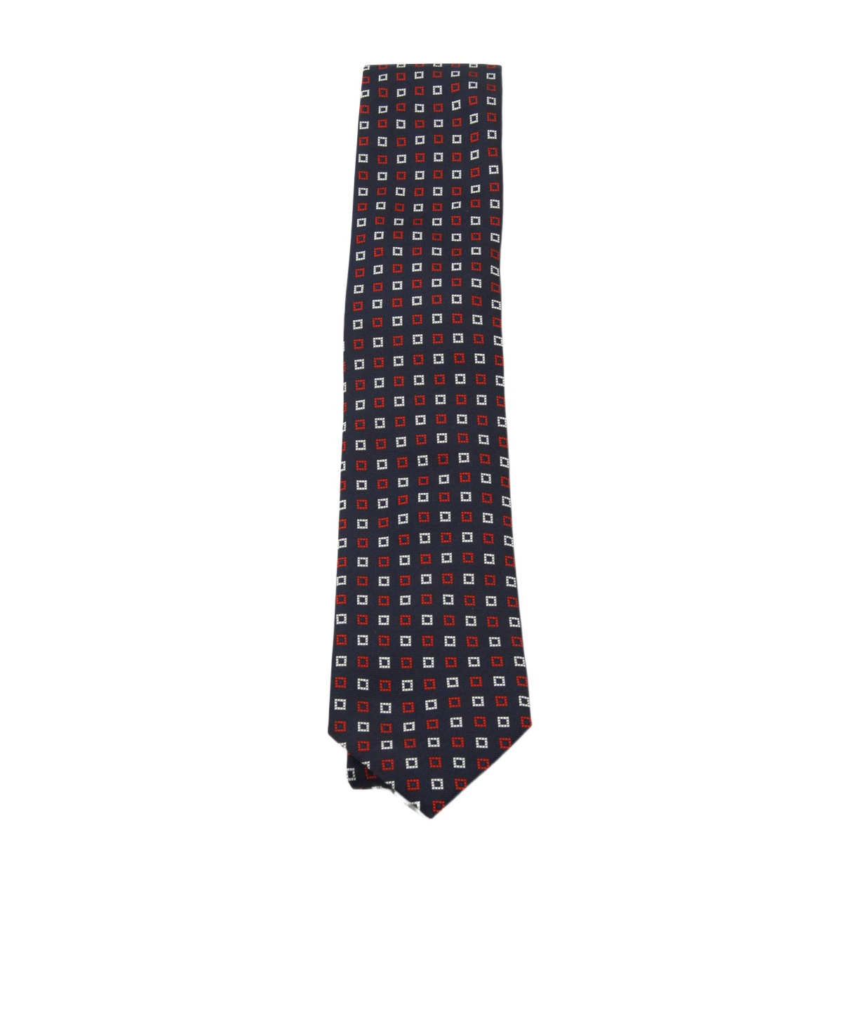 Zegna Square-pattern Tie In Black