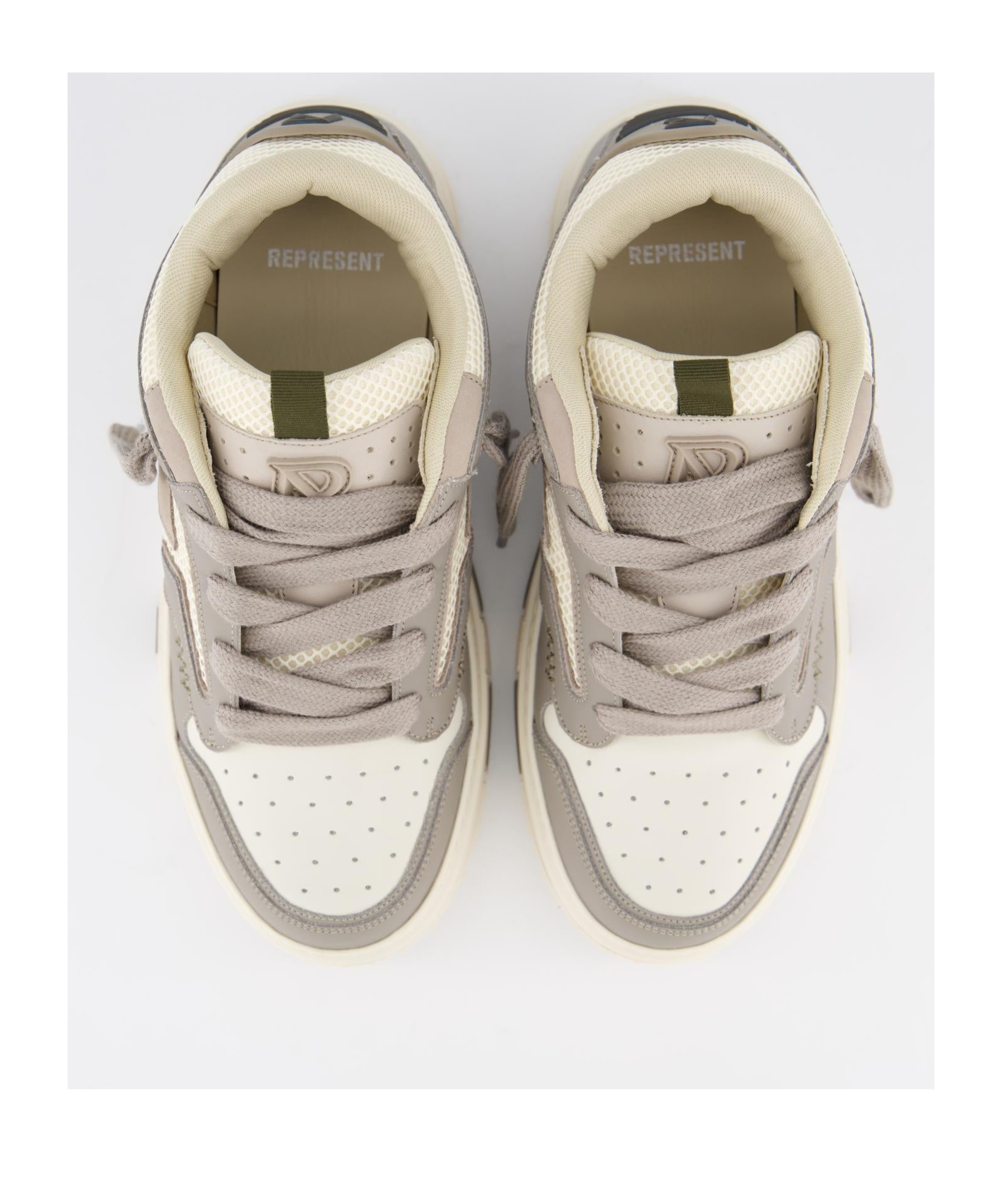 Represent Round Head Low-cut Casual Shoes In Gray