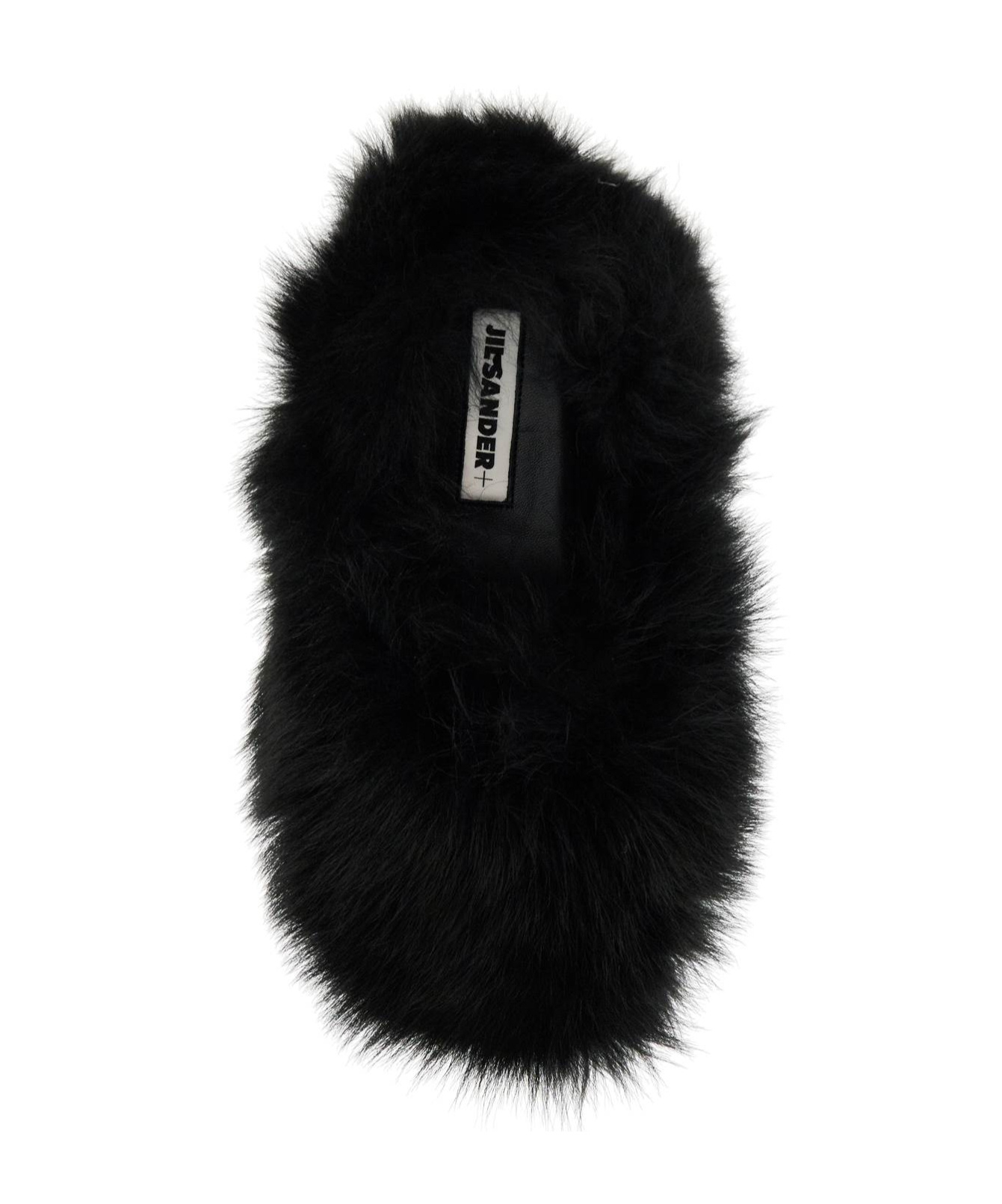 Jil Sander Fur-lined Slip-on In Black