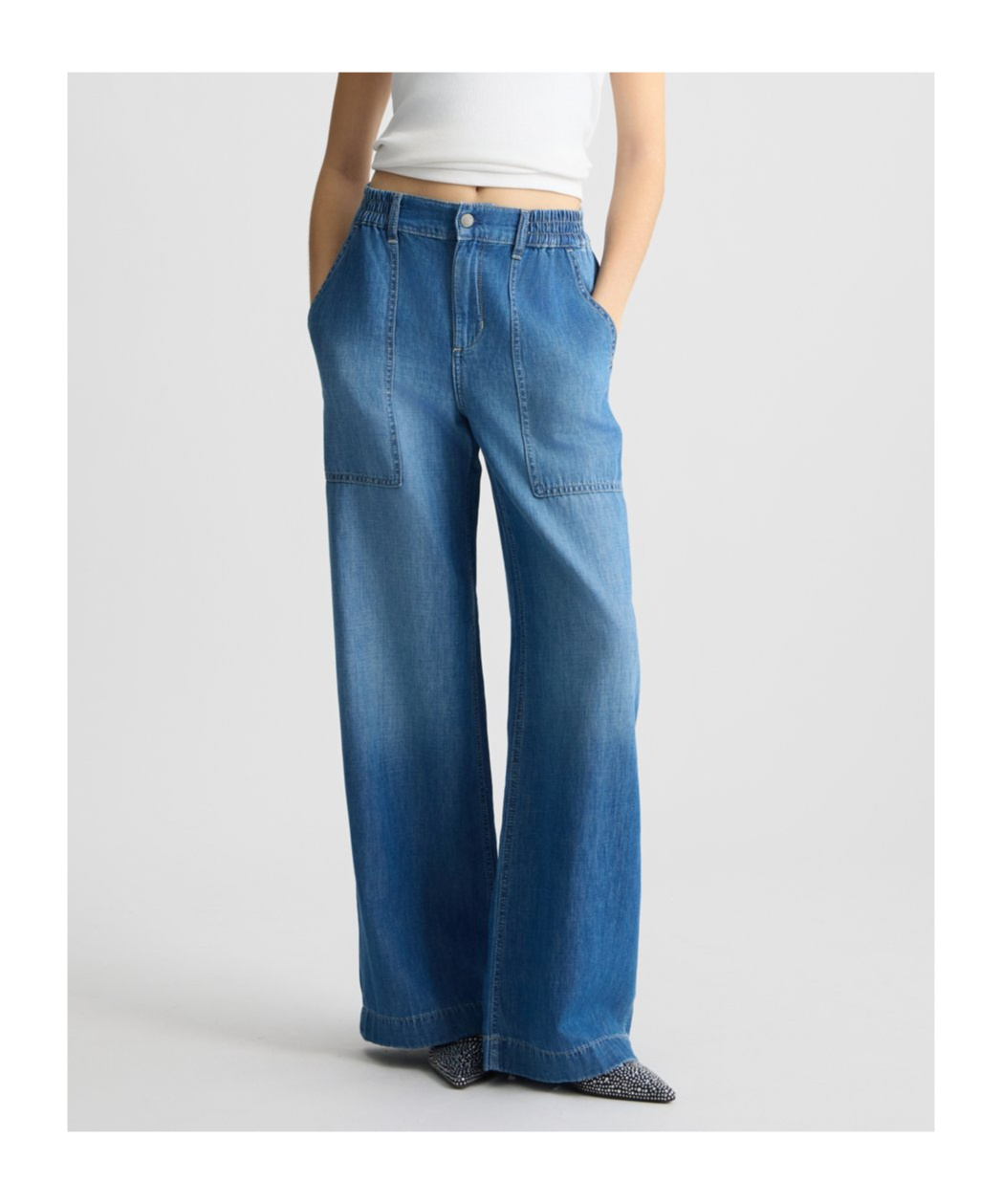 Liu •jo Liu Jo Flared Denim Trousers In Blue