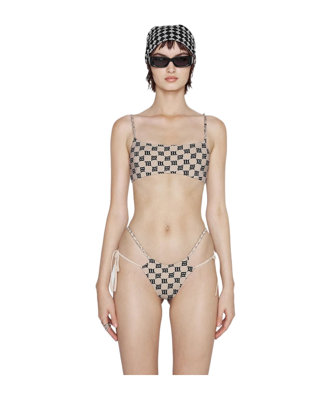 Shop Misbhv Monogram-pattern Bikini Bottoms In Multicolor