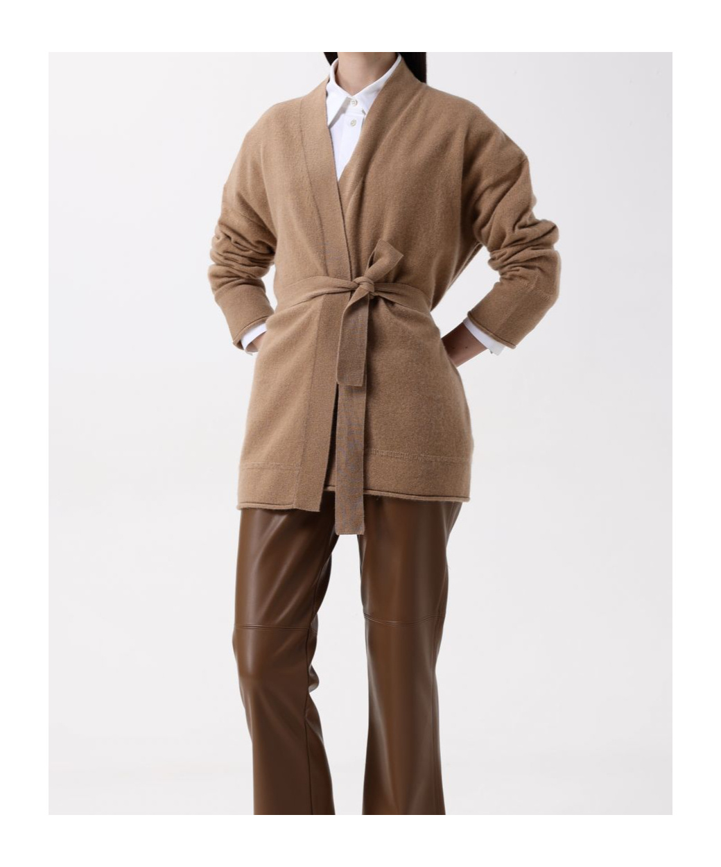 Max Mara Cardigan Woman Camel In Brown