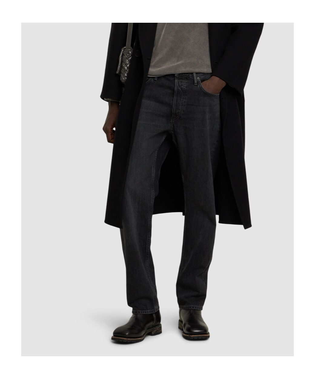 Acne Studios Belt-loop Jeans In Black