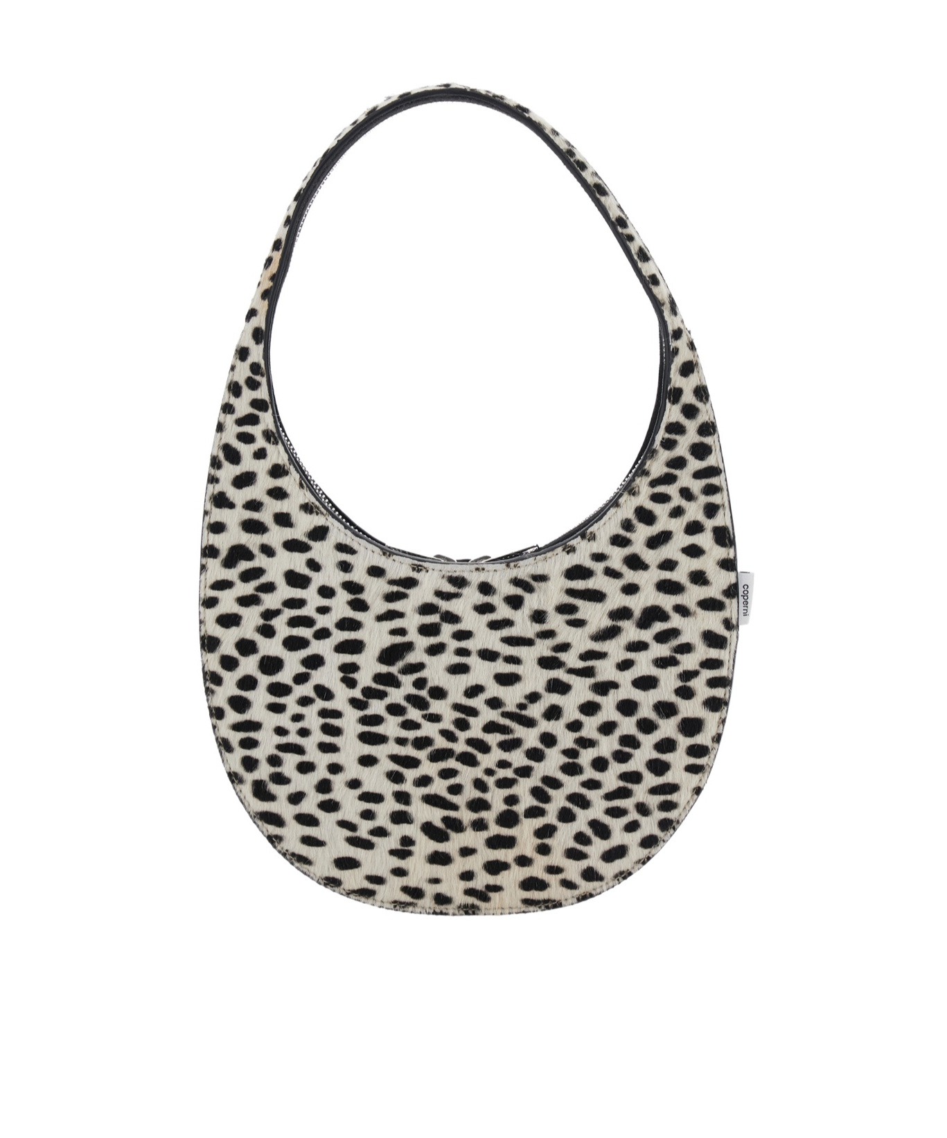Coperni Animal Print Top Handle Shoulder Bag In Black