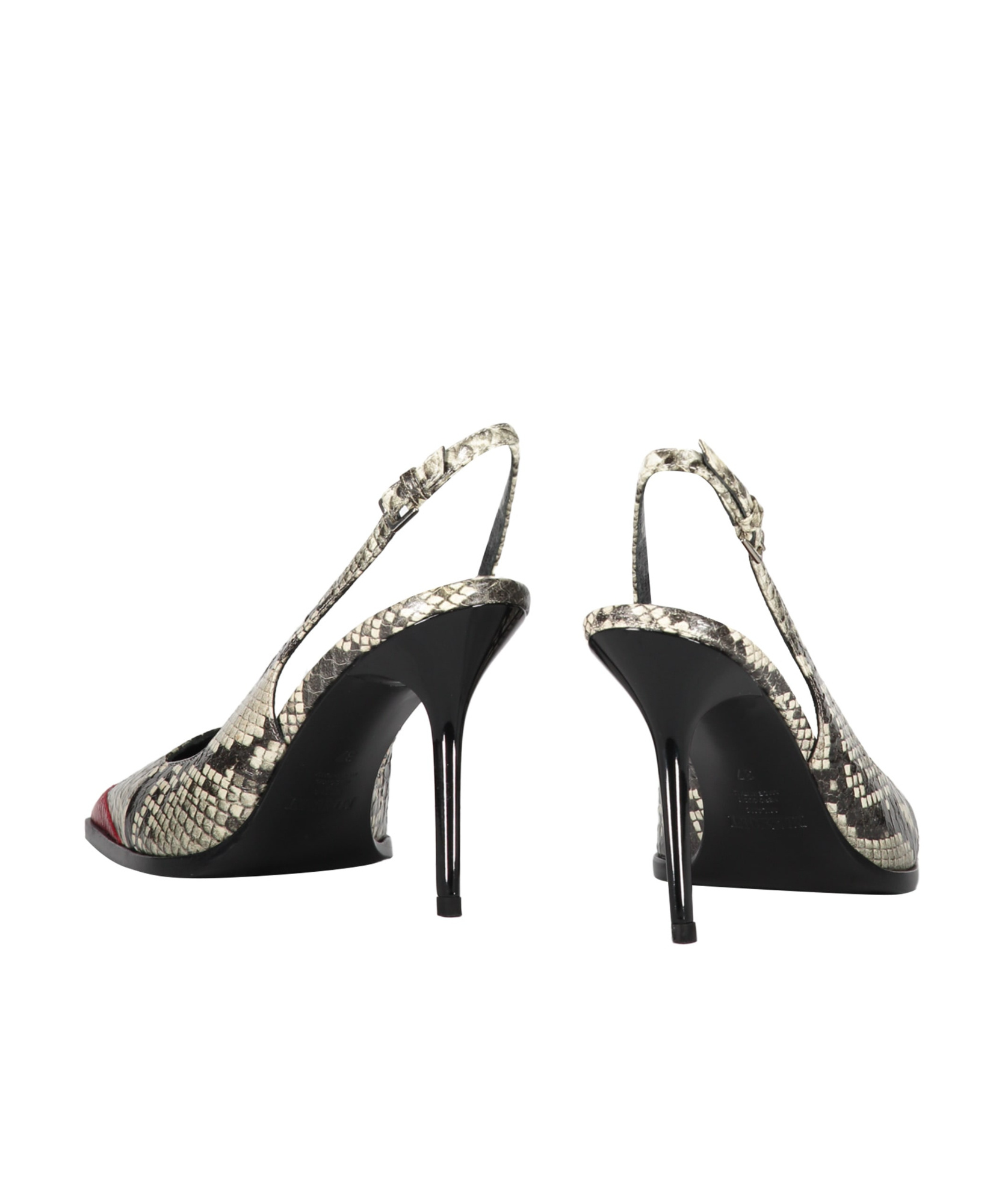 Shop Missoni Leather Slingback Pumps In Black