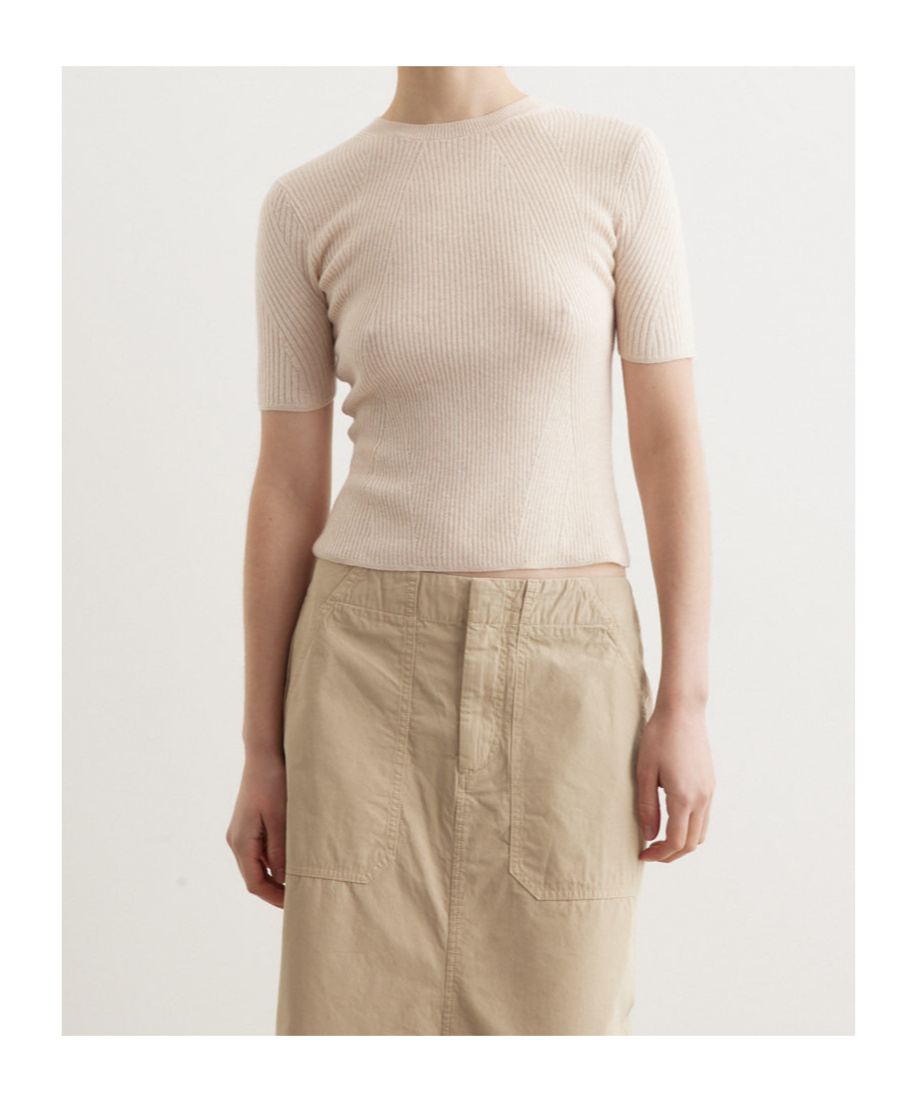 Rag & Bone Ribbed-knit T-shirt In White