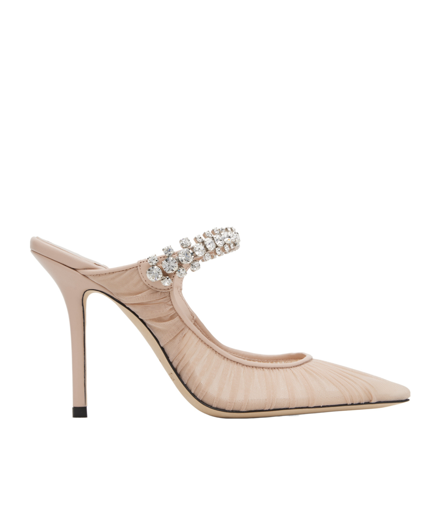 Jimmy Choo Bing 100 Mules In Nude