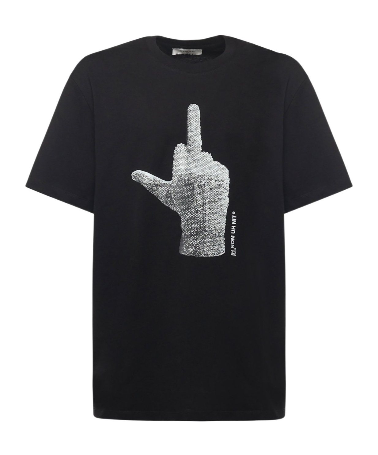 Ih Nom Uh Nit Graphic Printed Crewneck T-shirt In Black