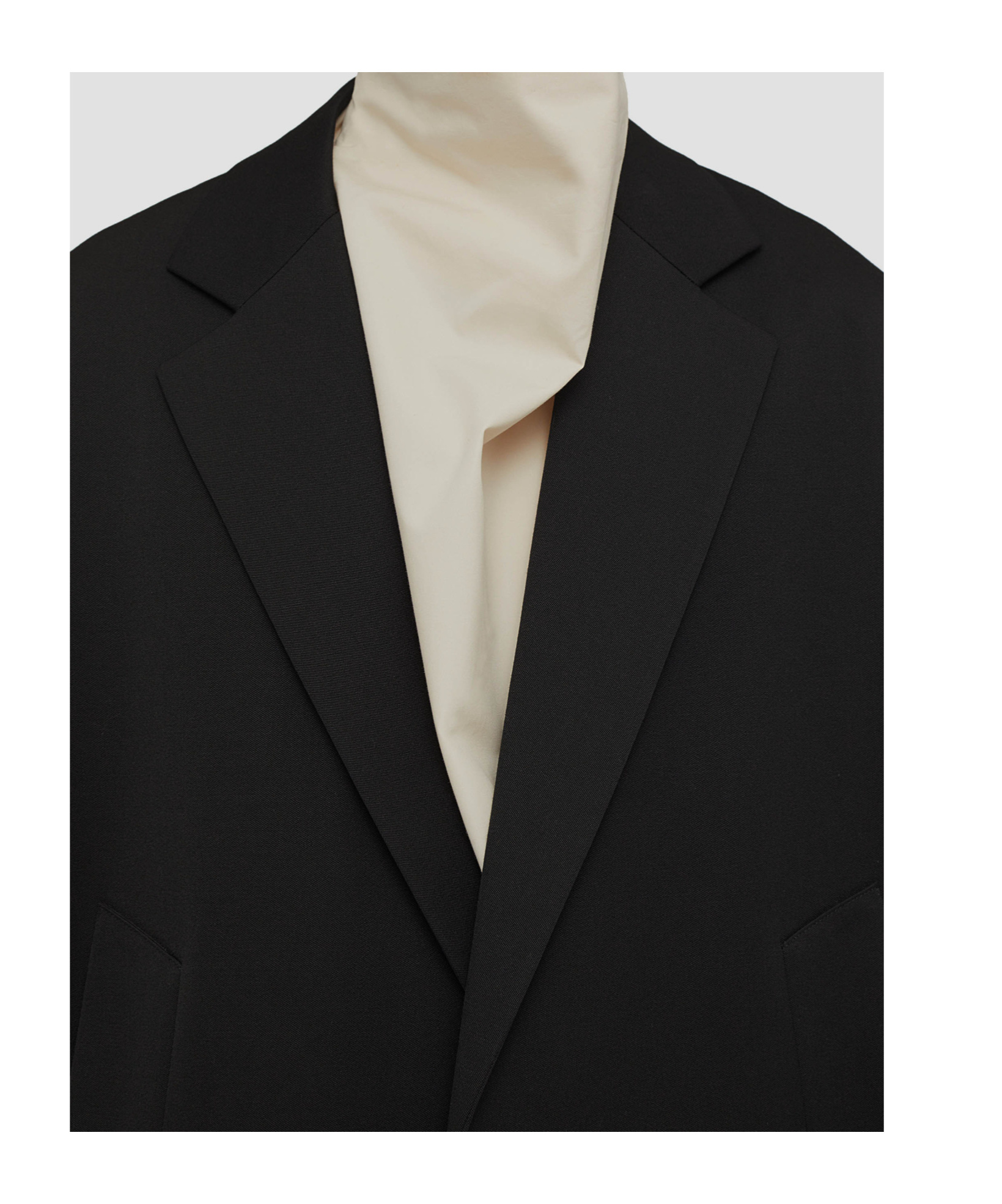 Jil Sander Single-breasted Wool Blazer In Black
