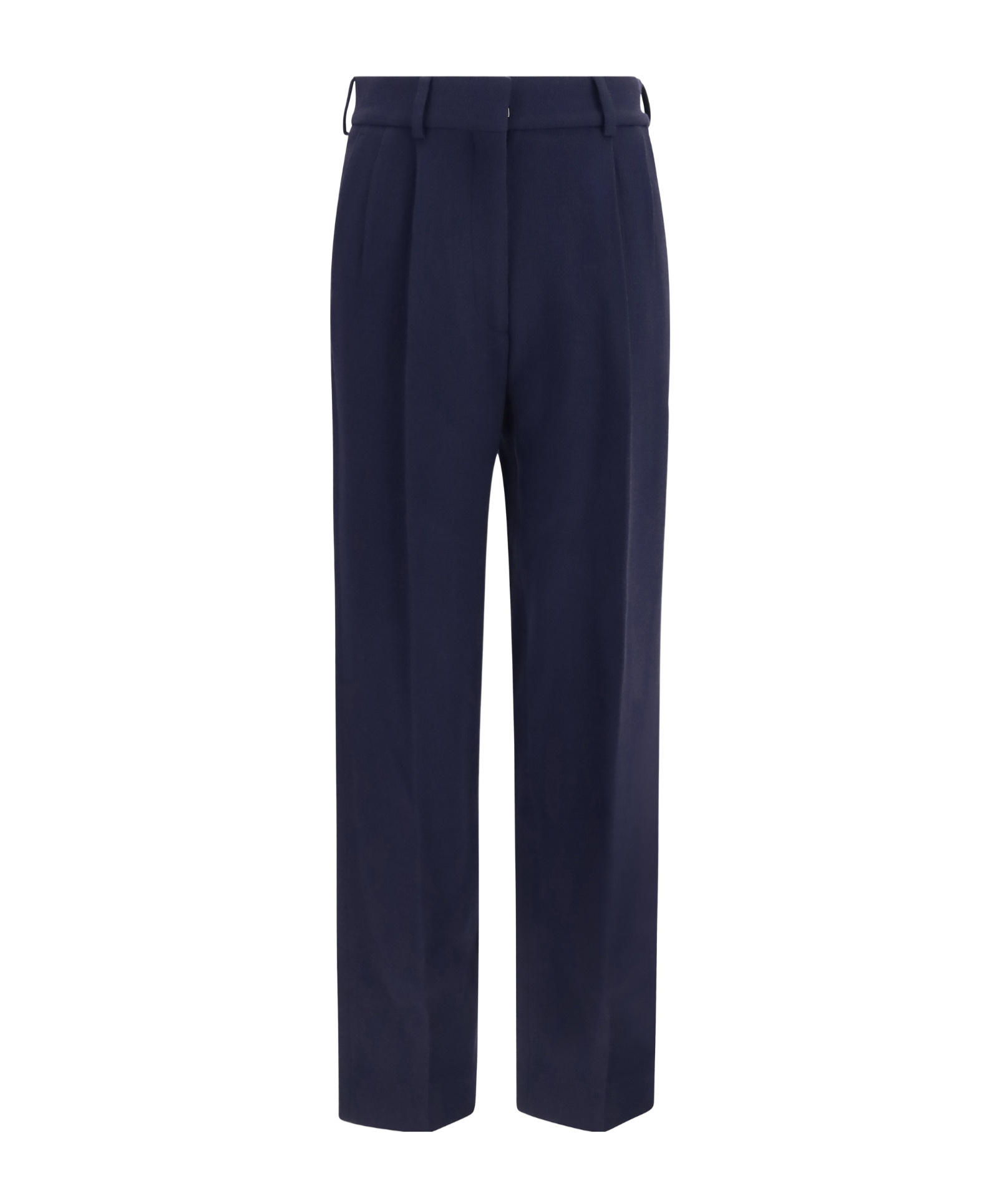 Blazé Milano Alcanara Fox Lightweight Wool Pants In Blue