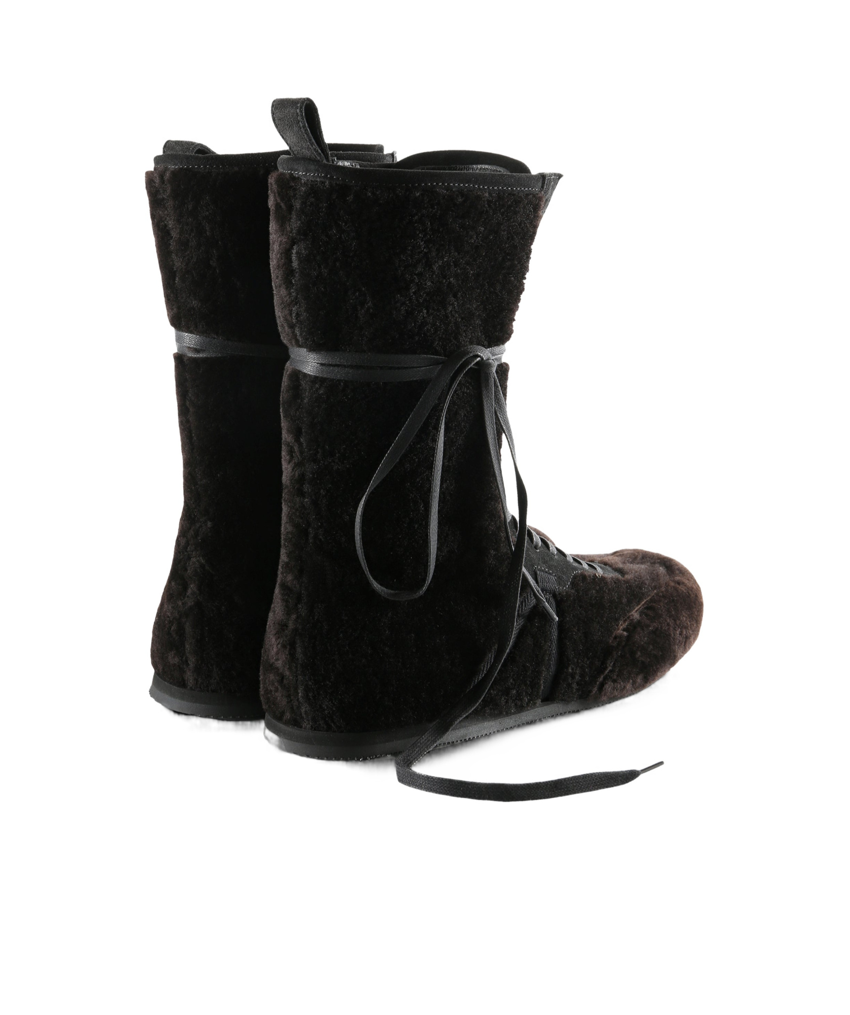 Ann Demeulemeester Fides Soft High-top Boxing Sneakers In Black