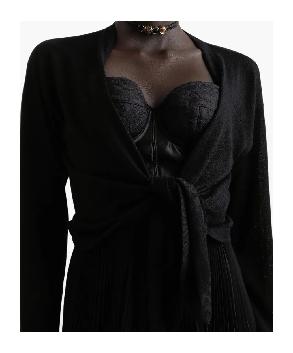 Dolce & Gabbana Cashmere Cardigan Sweaters And Cardigans Black In Black