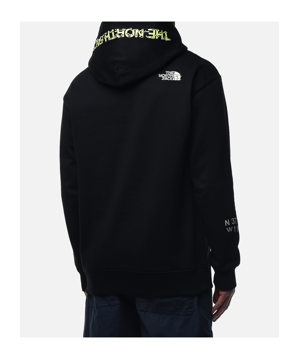 The North Face Nse Pattern Hoodie In Black